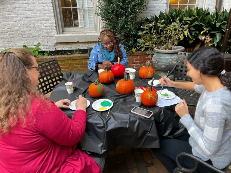 Staff Pumpkin Painting