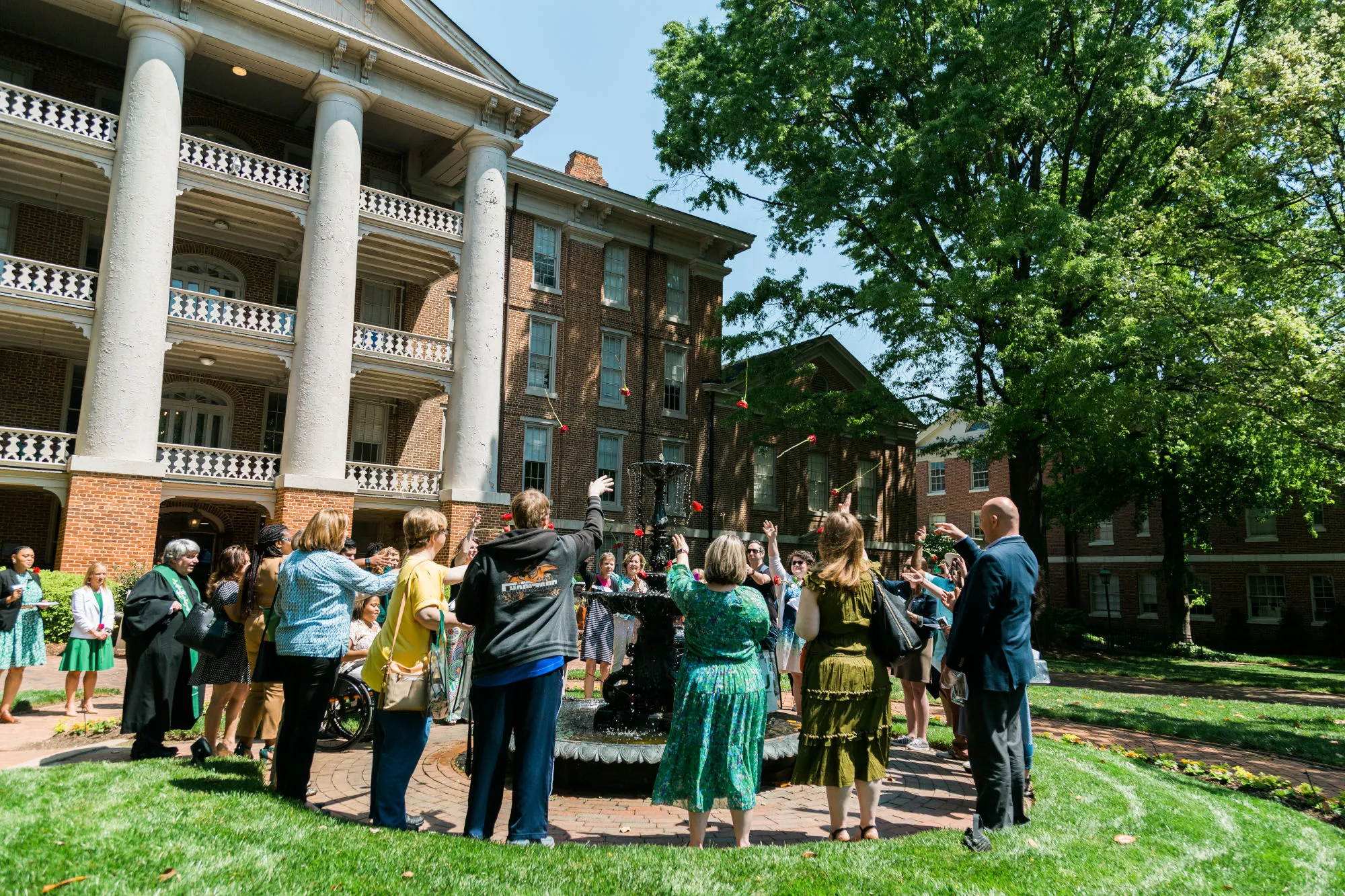 Alumni outside at WPU